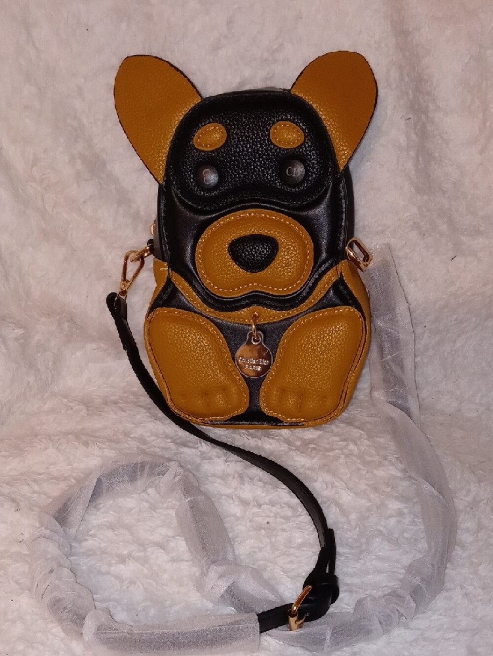 Christian Dior Black  Dog Crossbody Bag - Picture 6 of 12